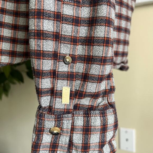 Scotch & Soda Mens Cotton Plaid Button Down Workwear Shirt Size Large - Picture 6 of 9